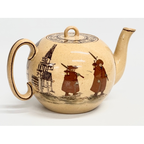 265 - An Early 20th Century Royal Doulton ‘Watchman’ teapot. Watchman What of the Night. 20x13x11cm