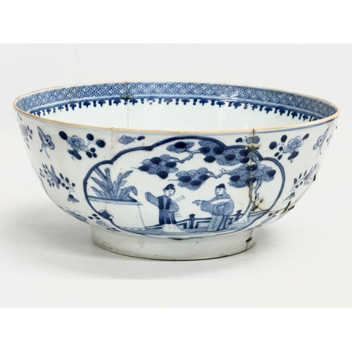 270 - A collection of 18th and 19th Century Chinese pottery. A large 18th Century bowl 28x12cm.