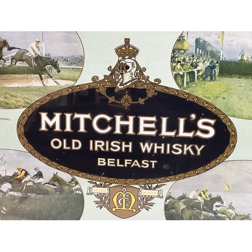 50 - A Late 19th Century Mitchell’s Old Irish Whiskey ‘Grand National’ advertising poster. 87x62cm