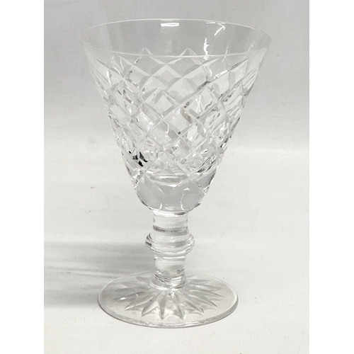 288 - A set of 3 Waterford Crystal ‘Adare’ claret wine glasses. 9x13.5cm