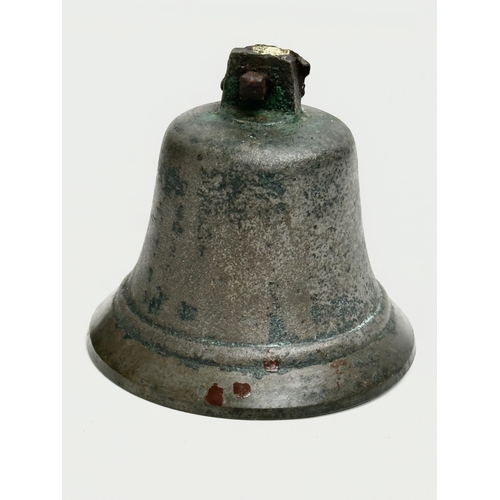 311 - 19th and 20th century brass bells. 19cm