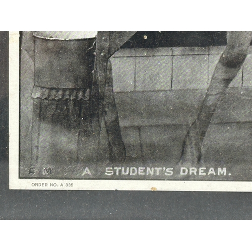 323 - An Early 20th Century ‘A Student’s Dream’ print. 1907. Published by Close, Graham & Scully. 42x35cm