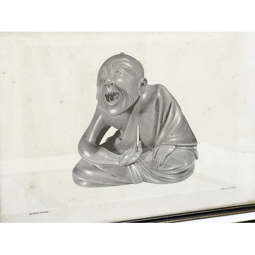 324 - A set of 6 Early 20th Century Medical Netsuke prints. 26x36cm