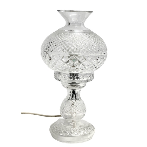 54 - A Waterford Crystal ‘Inishmaan’ 2 piece table lamp. 35cm