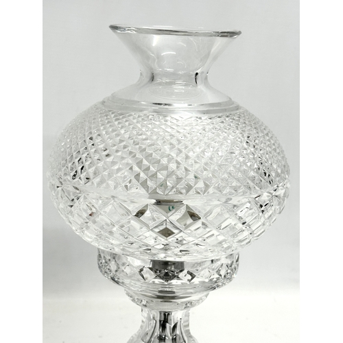 54 - A Waterford Crystal ‘Inishmaan’ 2 piece table lamp. 35cm