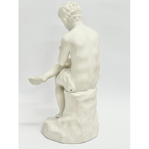 335 - A 19th Century parian figure. 17cm