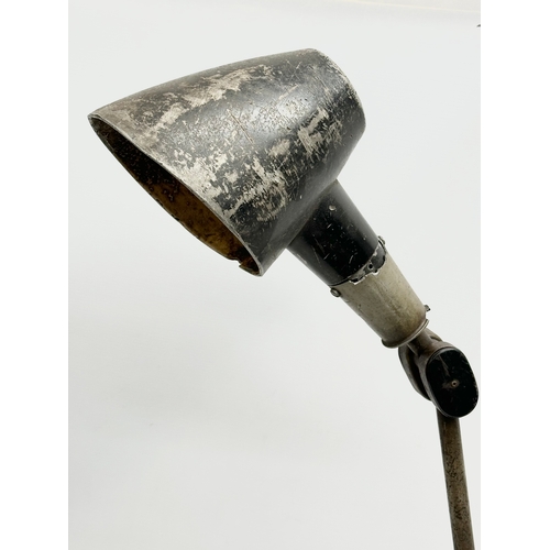 340 - A large 1930’s/50’s EDL machinists lamp. 102cm