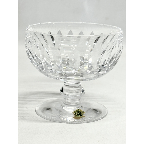 356 - 6 Waterford Crystal ‘Maureen’ cocktail glasses/champagne glasses. 9.5x11cm. 9.5x8.5cm