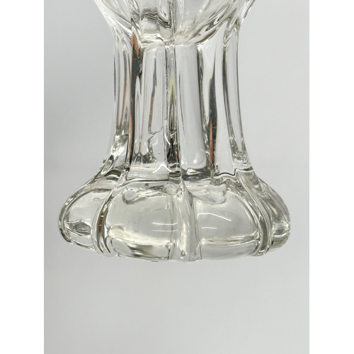 381 - A Late 19th/Early 20th Century Bohemian Glass vase. Circa 1900. 7.5x19cm