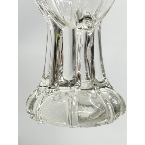 381 - A Late 19th/Early 20th Century Bohemian Glass vase. Circa 1900. 7.5x19cm