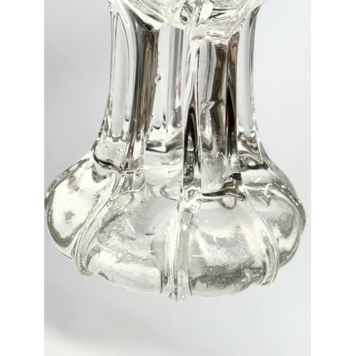 381 - A Late 19th/Early 20th Century Bohemian Glass vase. Circa 1900. 7.5x19cm