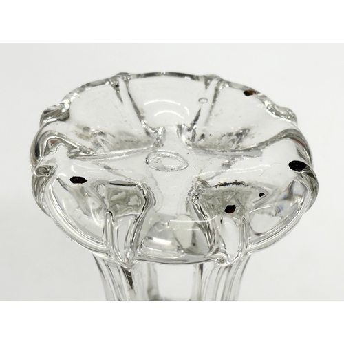 381 - A Late 19th/Early 20th Century Bohemian Glass vase. Circa 1900. 7.5x19cm