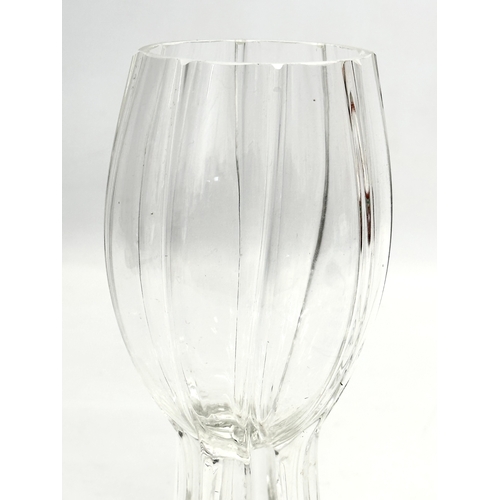 381 - A Late 19th/Early 20th Century Bohemian Glass vase. Circa 1900. 7.5x19cm