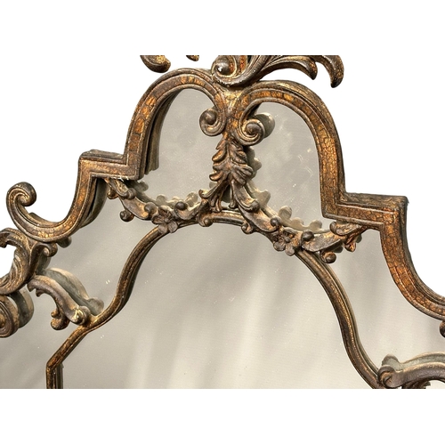 398J - A 19th Century style French wall mirror. 73x128cm