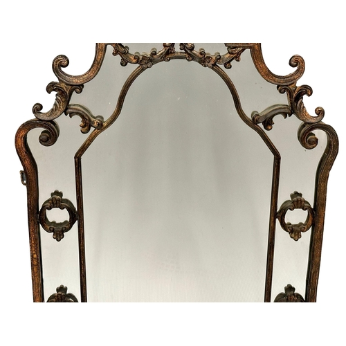 398J - A 19th Century style French wall mirror. 73x128cm