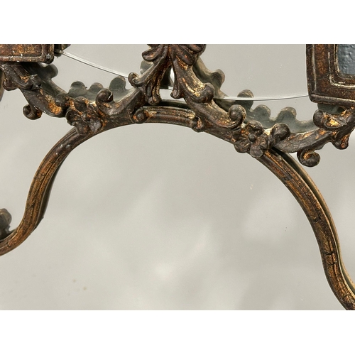 398K - A 19th Century style French wall mirror. 73x128cm