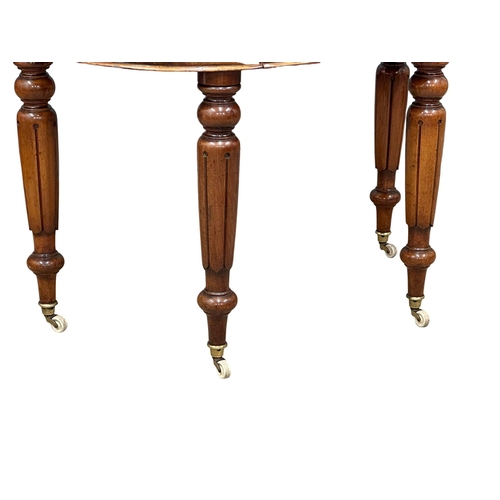 1253 - A Victorian mahogany gallery back demi-loon front hall table with drawer, 107x55x80cm