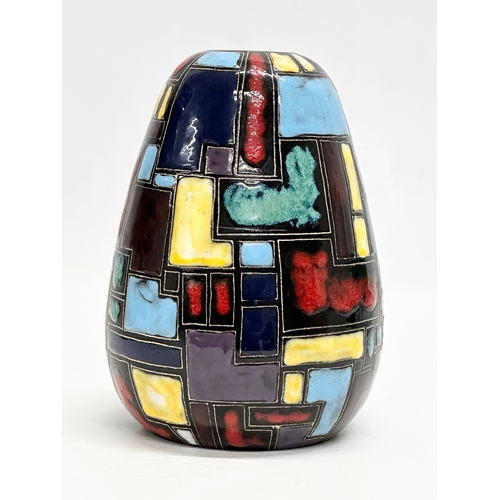 1 - A 1950’s multicoloured vase designed by Ludwig Klopfer (Lu Klopfer) for Topferei Lipp. 19cm.