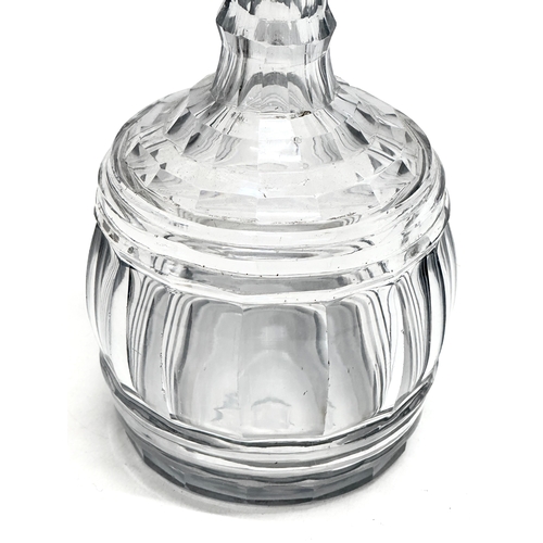 71 - A Late George III glass decanter. Circa 1800-1820. 22cm