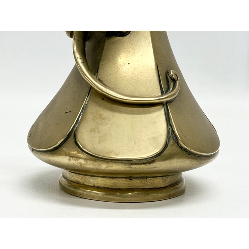 78 - A Japanese Late Meiji Period brass vase. Circa 1880-1910. 26.5cm