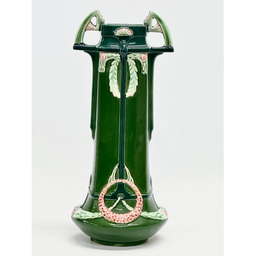 90 - An Early 20th Century Eichwald Bohemian, Art Nouveau vase by Bernhard Bloch (B. Bloch & Co) circa 19... 