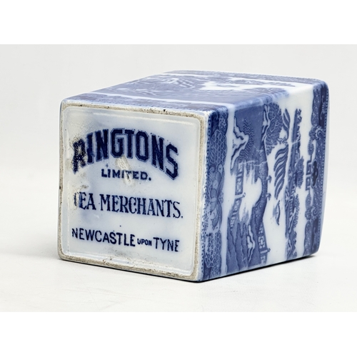 92 - An Early 20th Century Ringtons Limited tea caddy. Circa 1930. 11.5x11.5x20cm