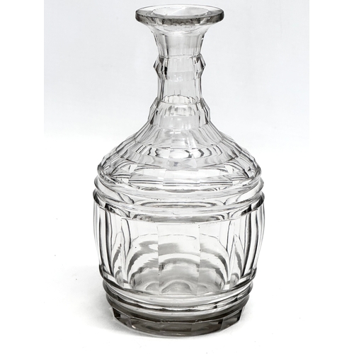 93 - A small Early 19th Century decanter, together with 2 Early 20th Century decanters. A George III/Rege... 