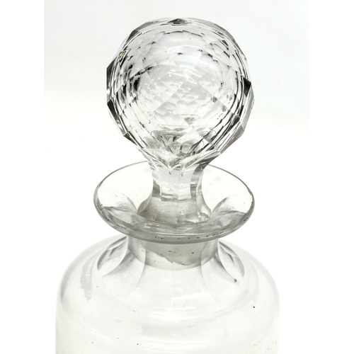 107 - A Victorian glass decanter. 23cm