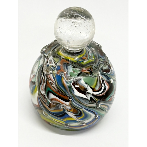 412 - A large Mid 20th Century hand blown glass paperweight. 12cm