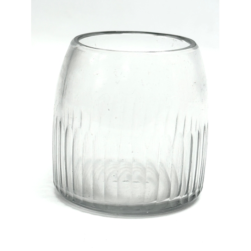 132 - 3 pieces of Late 19th and Early 20th Century glassware. A Late Victorian sweetmeat glass, circa 1900... 