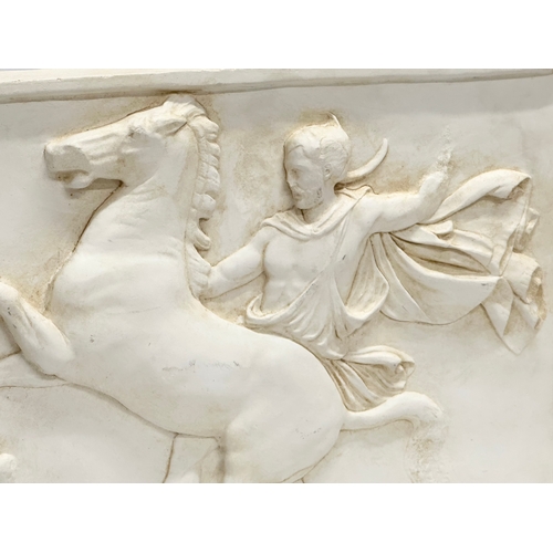 21 - A large ‘Parthenon Frieze’ wall plaque. After the original sculpture by Phidias. 36x28cm