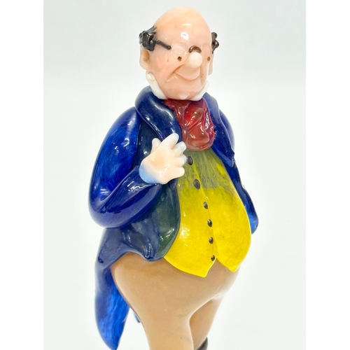 22 - A Bohemian glass ‘Mr Pickwick’ figurine by Zelezny Brod (Železnobrodské Sklo) Glassworks. 16cm