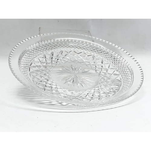 137 - A set of 8 Early 20th Century Thomas Webb crystal plates. Circa 1906-1935. 20x3cm