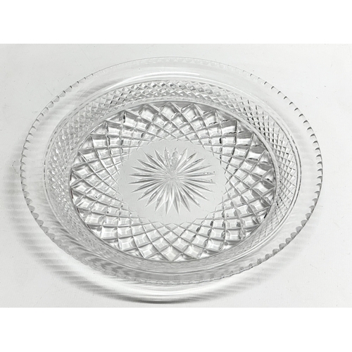 137 - A set of 8 Early 20th Century Thomas Webb crystal plates. Circa 1906-1935. 20x3cm