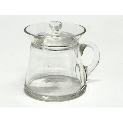 166 - A collection of 19th and Early 20th Century glassware. A William IV 3 ring glass decanter, circa 183... 