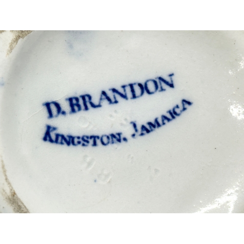 32 - David Brandon, Kingston Jamaica. A 19th Century Toast-water jug. Retailed by David Brandon (D. Brand... 