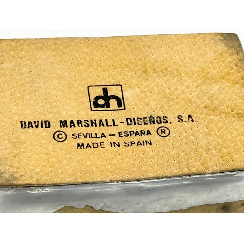 19 - David Marshall. A ‘Brutalist’ aluminium and brass box by David Marshall. 1940’s. 12x8x6cm