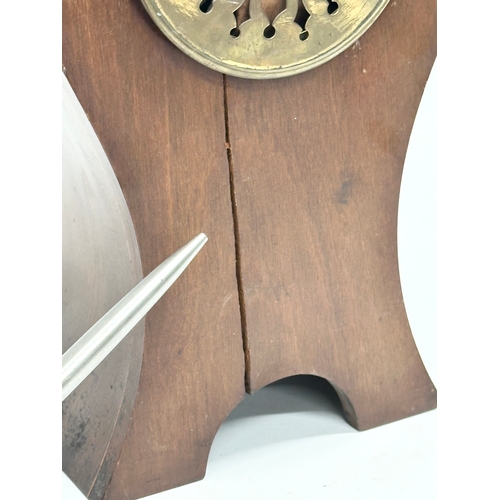 171 - An Early 20th Century inlaid mahogany balloon mantle clock. Probably by Edward & Sons, Glasgow. Edwa... 