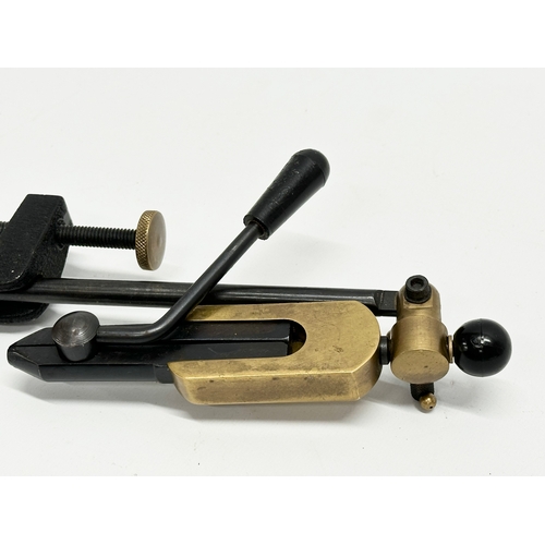 422 - A fly tying clamp. 28cm