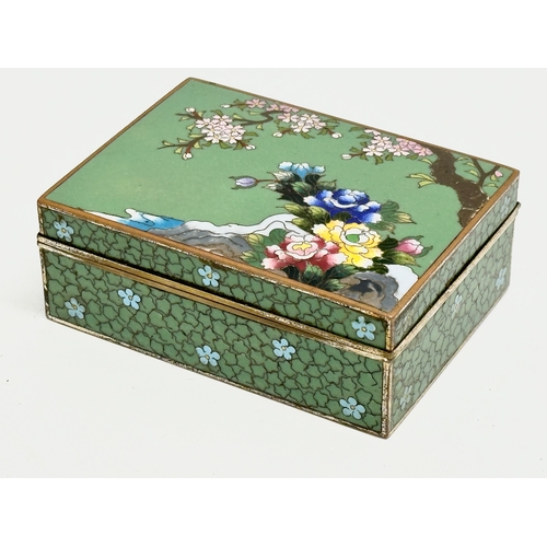 59 - An Early 20th Century Inaba Nanaho Cloisonne trinket box. Japan, Late Meiji Period. Circa 1900-1915.... 