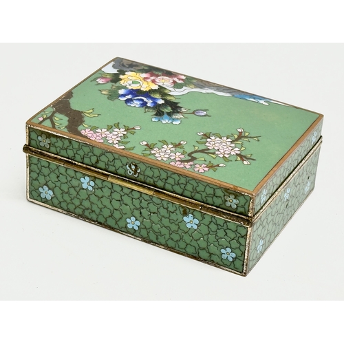 59 - An Early 20th Century Inaba Nanaho Cloisonne trinket box. Japan, Late Meiji Period. Circa 1900-1915.... 