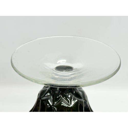 192 - A large Italian Empoli glass vase. 37cm