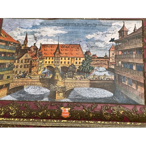 193 - A large West German E. Otto Schmidt gingerbread tin. 1988. 41.5x29.5x17cm