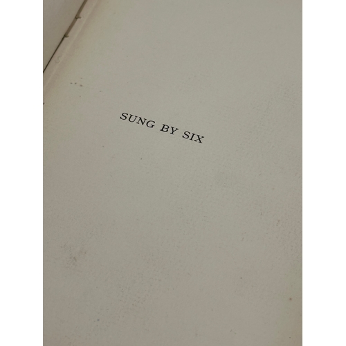 221 - Sung by Six. Belfast 1896. S.K. Cowan, J.H. Cousins, W. M. Knox, L. J. McQuilland, W.T. Anderson, J.... 