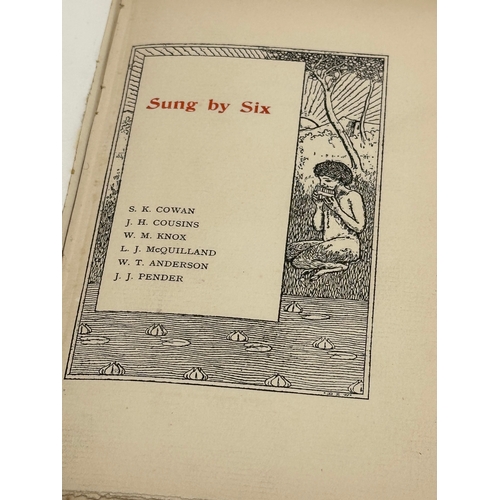 221 - Sung by Six. Belfast 1896. S.K. Cowan, J.H. Cousins, W. M. Knox, L. J. McQuilland, W.T. Anderson, J.... 