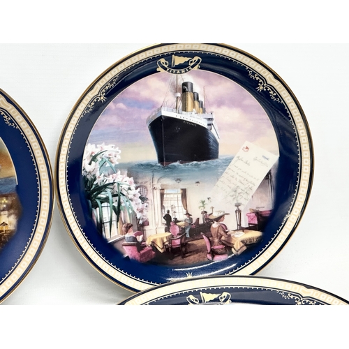 452 - A collection of Limited Edition Titanic plates. An R.M.S Titanic Her Legacy Lives On cake plate by J... 