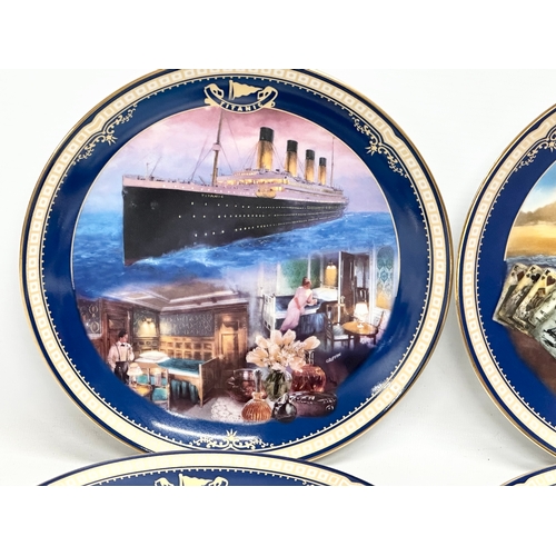 452 - A collection of Limited Edition Titanic plates. An R.M.S Titanic Her Legacy Lives On cake plate by J... 