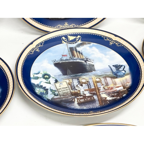 452 - A collection of Limited Edition Titanic plates. An R.M.S Titanic Her Legacy Lives On cake plate by J... 