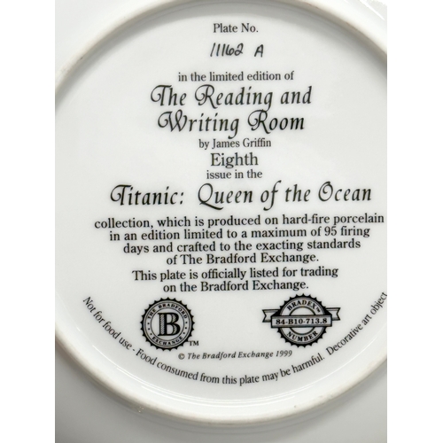 452 - A collection of Limited Edition Titanic plates. An R.M.S Titanic Her Legacy Lives On cake plate by J... 