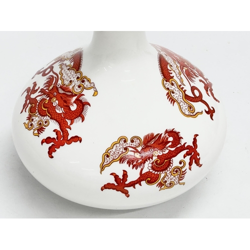 453 - A Crown Staffordshire ‘Rangoon’ vase. 15x20cm